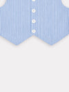 Girls Blue Striped Co-Ord Set | Organic Cotton