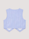 Girls Blue Striped Co-Ord Set | Organic Cotton