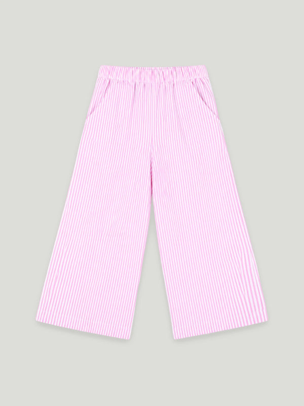 Girls Pink Striped Co-Ord Set |Organic Cotton