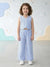 Girls Blue Striped Co-Ord Set | Organic Cotton
