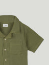 Light Organic Cotton Shirt & Pant Dark Green Co-ord Set