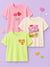 BambooTEC™ Girls Half Sleeve T-Shirt Pack of 3 – Sweet Treats, Girls Rule & Tiny Tangerine Graphic Print Soft Summer Tee Set