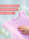 Girls Pink Striped Co-Ord Set |Organic Cotton