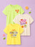 BambooTEC™ Girls Half Sleeve T-Shirt Pack of 3 – Tiny Tangerine, Girls Rule & Cat Mood Graphic Print Soft Summer Tee Set