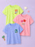 BambooTEC™ Half Sleeve T-Shirt Pack of 3 for Girls – Beach Fun, Sweet Treats & Happy Days Graphic Print Combo