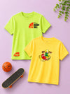 BambooTEC™ Unisex Kids Half Sleeve T-Shirt Pack of 2 – Sports & Skateboard Graphic Print Tee