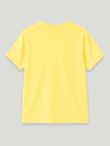 BambooTEC™ Girls T-Shirt – Soft Breathable Yellow Donut Print Half Sleeve Tee for Kids