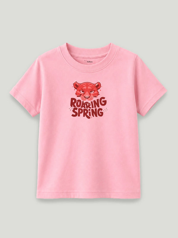 BambooTEC™ Unisex Kids T-Shirt – Roaring Spring Print Soft Breathable Tee