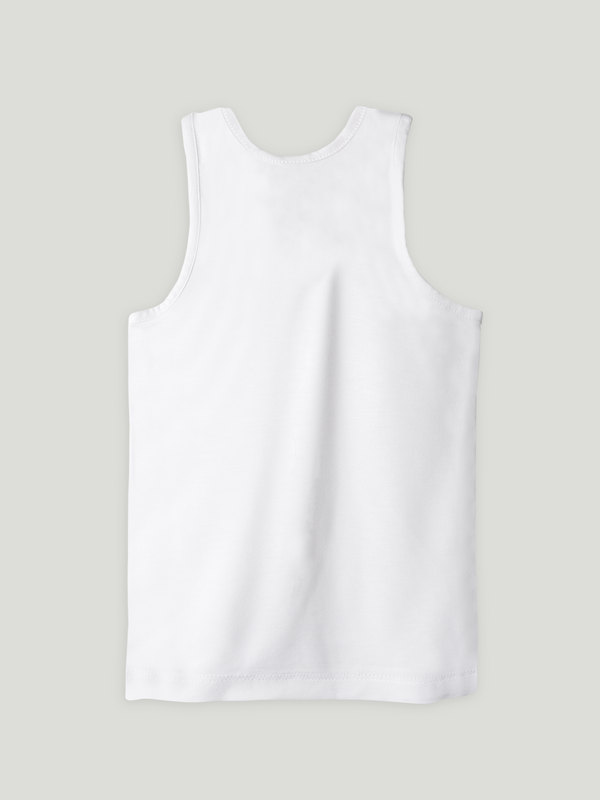 BambooTEC™ WhiteVest for Boys – Soft Lightweight & Breathable