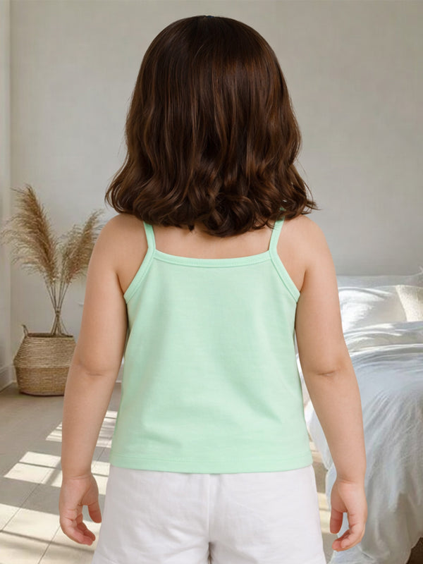 BambooTEC™ Mint GreenCamisole for Girls – Soft, Lightweight & Breathable