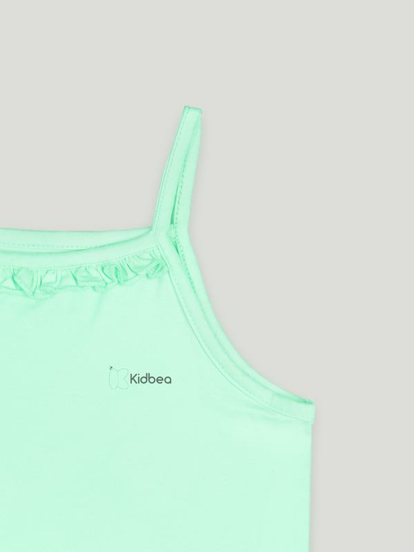 BambooTEC™ Mint GreenCamisole for Girls – Soft, Lightweight & Breathable