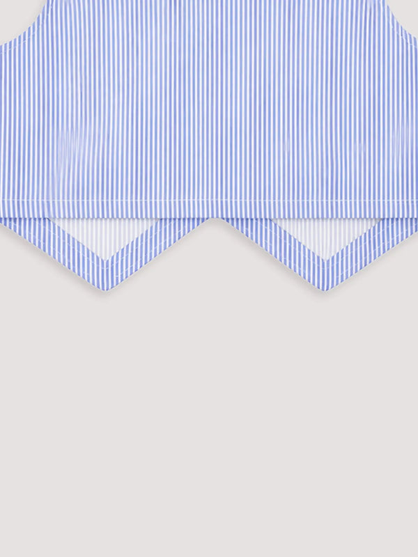 Girls Blue Striped Co-Ord Set | Organic Cotton