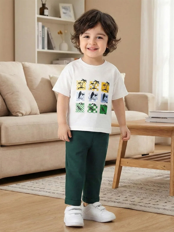 BambooTEC™ Printed T-Shirt for Boys | Soft, & Breathable