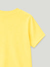 BambooTEC™ Girls T-Shirt – Soft Breathable Yellow Donut Print Half Sleeve Tee for Kids