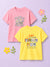 BambooTEC™ Girls Half Sleeve T-Shirt Pack of 2 – Growing Everyday & Cat Graphic Print Soft Summer Tee Set