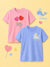 BambooTEC™ Girls Half Sleeve T-Shirt Pack of 2 – Sweet Treats & Whale Graphic Print Soft Summer Tee Set