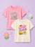 BambooTEC™ Girls Half Sleeve T-Shirt Pack of 2 – Growing Everyday & Girls Rule Graphic Print Soft Summer Tee Set