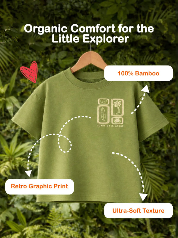 BambooTEC™ Printed T-Shirt for Boys | Soft, & Breathable