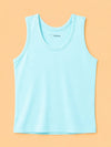 BambooTEC™ Boys Bamboo Fabric Aqua Blue Solid Vest