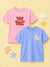 BambooTEC™ Unisex Kids Half Sleeve T-Shirt Pack of 2 – Roaring Spring & Whale Graphic Print Soft Summer Tee Set