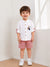 Light Organic Cotton White Shirt & Pink Shorts Co-ord Set
