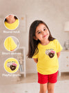 BambooTEC™ Girls Half Sleeve T-Shirt Pack of 2 – Growing Everyday & Donut Graphic Print Soft Summer Tee Set