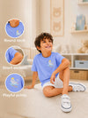 BambooTEC™ Unisex Kids Half Sleeve T-Shirt Pack of 2 – Beach & Whale Graphic Print Soft Summer Tee Set