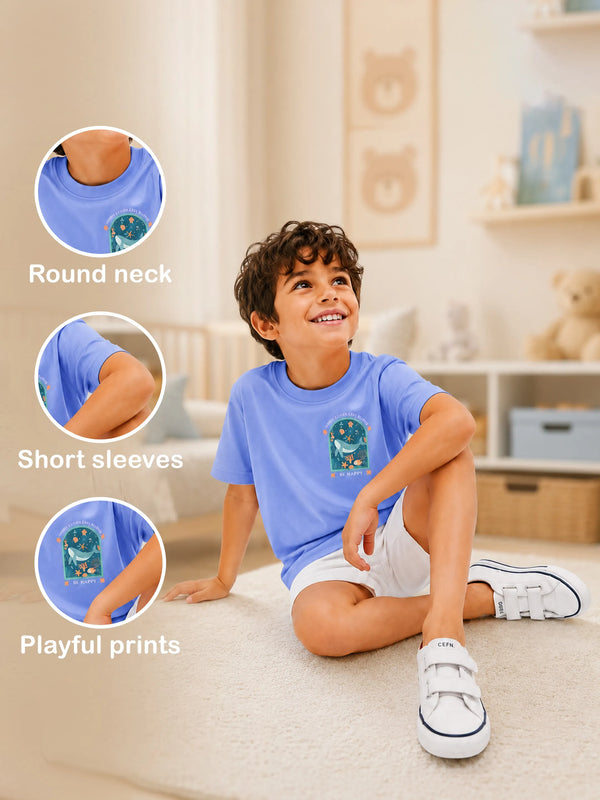 BambooTEC™ Unisex Half Sleeve T-Shirt Pack of 3 – Tiny Tangerine, Cat Mood & Be Happy Graphic Print Soft Tee Combo