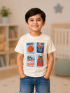 BambooTEC™ Unisex Kids T-Shirt – Basketball Print Soft Breathable Tee