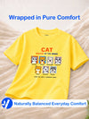 BambooTEC™ Unisex Kids Half Sleeve T-Shirt Pack of 2 – Basketball & Cat Graphic Print Soft Summer Tee Set