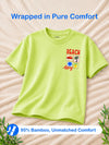 BambooTEC™ Girls Half Sleeve T-Shirt Pack of 3 – Beach Girl, Blossom & Sweet Treats Graphic Print Soft Summer Tee Set