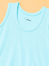 BambooTEC™ Boys Bamboo Fabric Aqua Blue Solid Vest