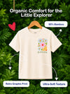 BambooTEC™ Girls Half Sleeve T-Shirt Pack of 3 – Beach Girl, Blossom & Sweet Treats Graphic Print Soft Summer Tee Set