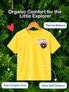 BambooTEC™ Girls Half Sleeve T-Shirt Pack of 2 – Donut & Tangerine Graphic Print Soft Summer Tee Set