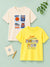 BambooTEC™ Unisex Kids Half Sleeve T-Shirt Pack of 2 – Basketball & Cat Graphic Print Soft Summer Tee Set
