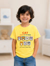 BambooTEC™ Unisex Kids T-Shirt – Cat Mood Print Soft Breathable Tee