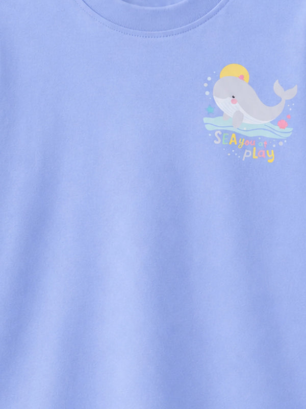 BambooTEC™ Unisex Kids T-Shirt – Sea Play Whale Print Soft Breathable Tee
