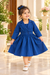 Royal Blue Smocked Dress with Matching Jacket