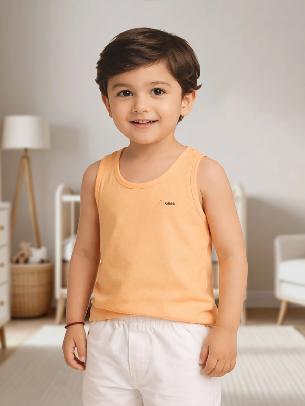 BambooTEC™ Peach Vest for Boys – Soft Lightweight & Breathable