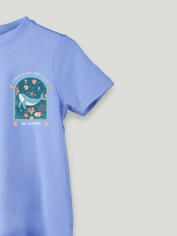 BambooTEC™ Unisex Kids T-Shirt – Whale Print Soft Breathable Tee