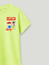 BambooTEC™ Unisex Kids T-Shirt – Beach Print Soft Breathable Tee