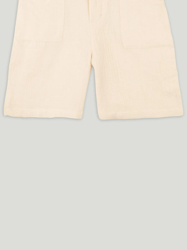 Light Organic cotton Shirt & Pant Off-White Co-ord Set