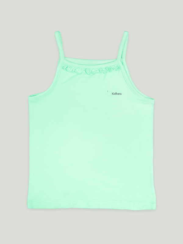 BambooTEC™ Mint GreenCamisole for Girls – Soft, Lightweight & Breathable
