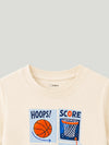 BambooTEC™ Unisex Kids T-Shirt – Basketball Print Soft Breathable Tee