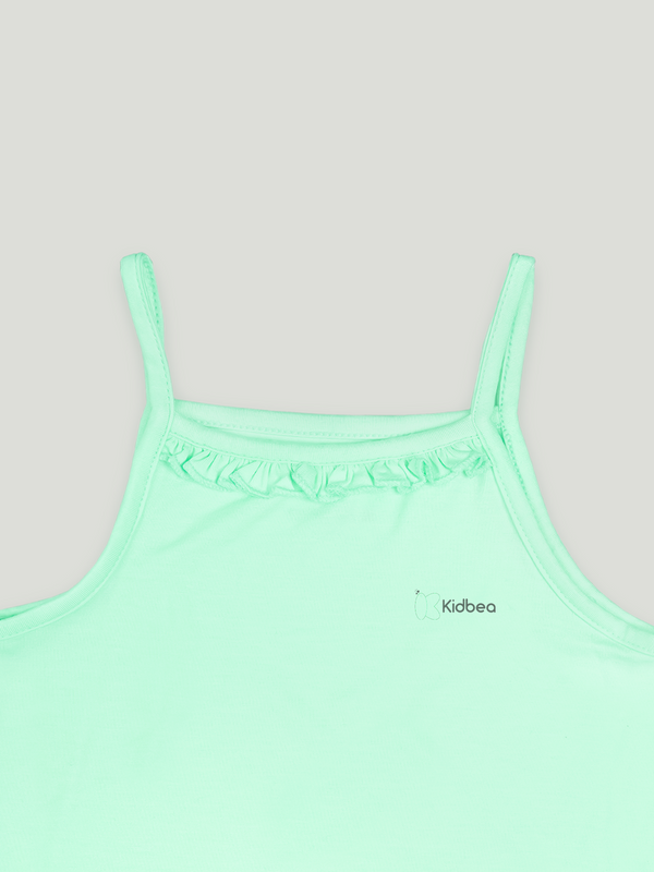 BambooTEC™ Mint GreenCamisole for Girls – Soft, Lightweight & Breathable