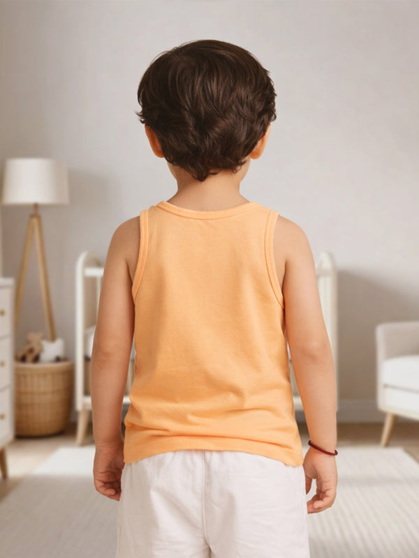 BambooTEC™ Peach Vest for Boys – Soft Lightweight & Breathable